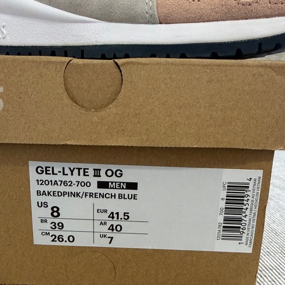 ASICS Peach and Black Athletic Shoes Gel-Lyte OG - Picture 2 of 6